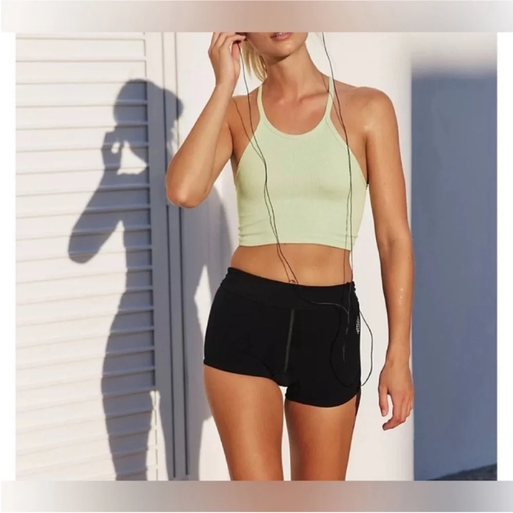 NWOT Free People FP Movement Happiness Runs Crop Tank - lightning lime - XS/S